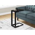 Daphnes Dinnette 25 in. Black Metal Accent Table DA3067025